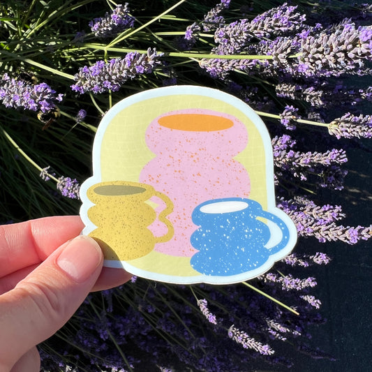 curvy cups sticker